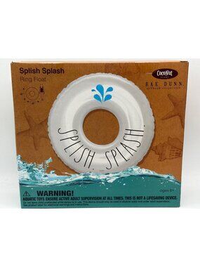 Splish Splash 48" Inflatable Ring Float By Coconut Float & Rae Dunn Outdoor Coll
